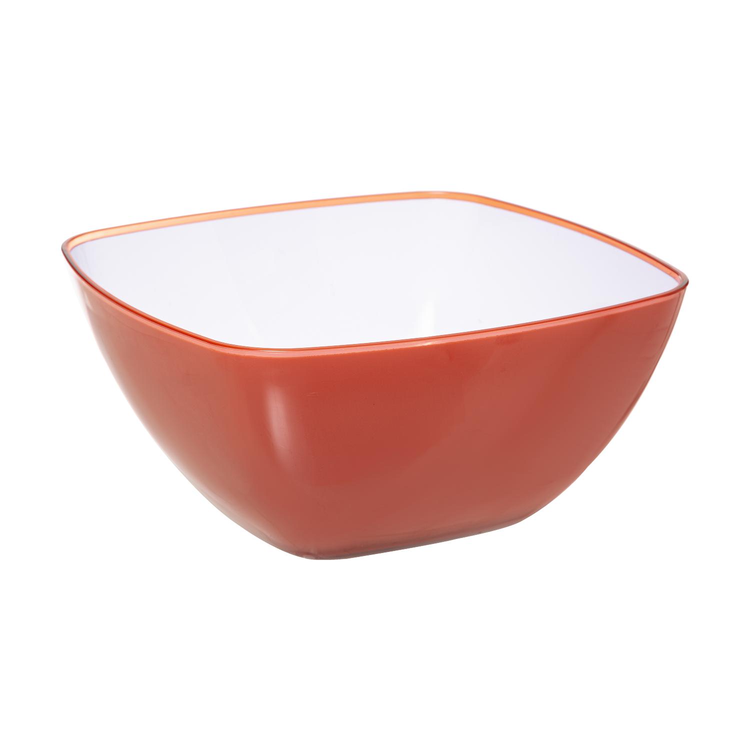 5Five Simply Smart Square Salad Bowl, 19 cm, Pink 150010A