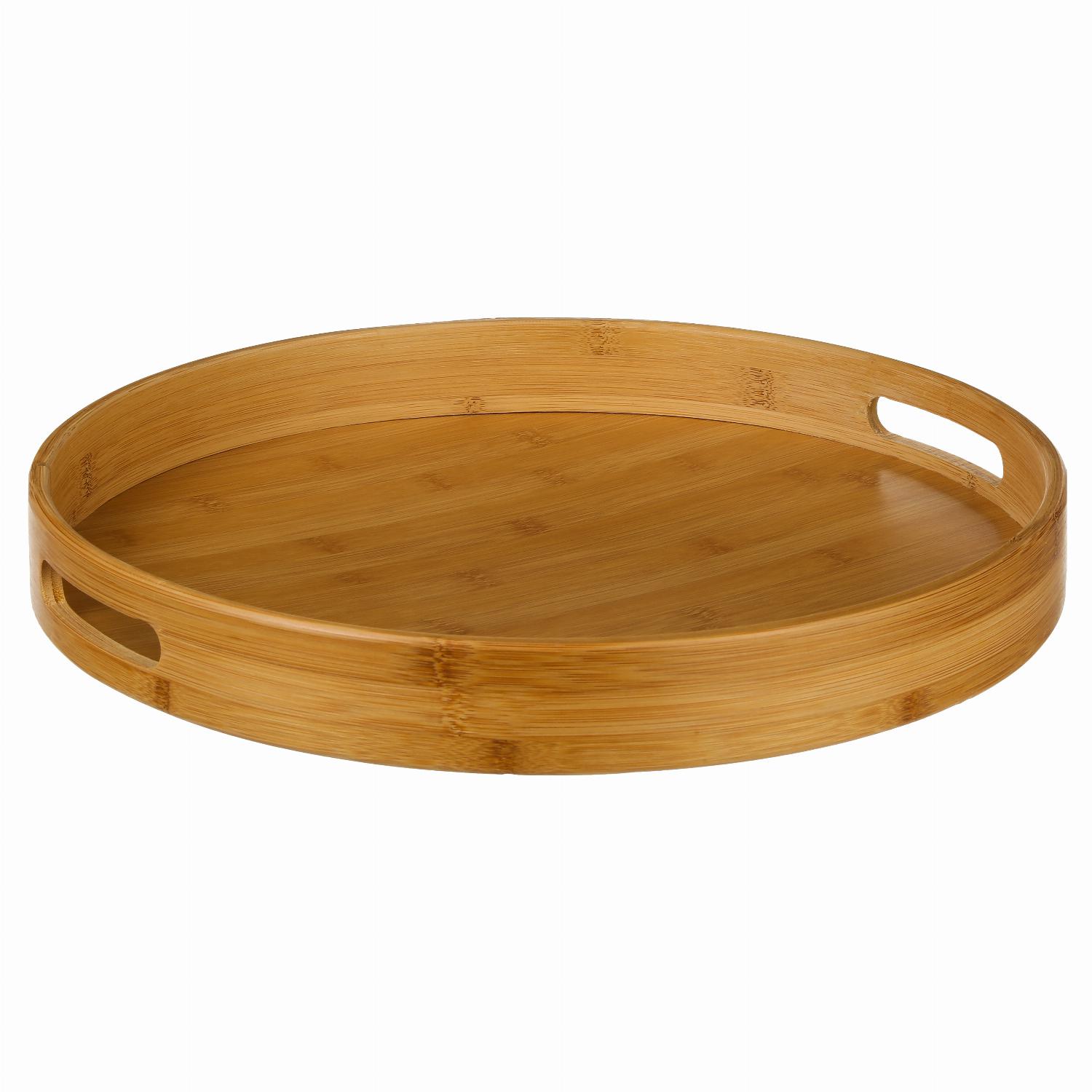 5Five Simply Smart Round Bamboo Tray, 40 cm Dia 111537