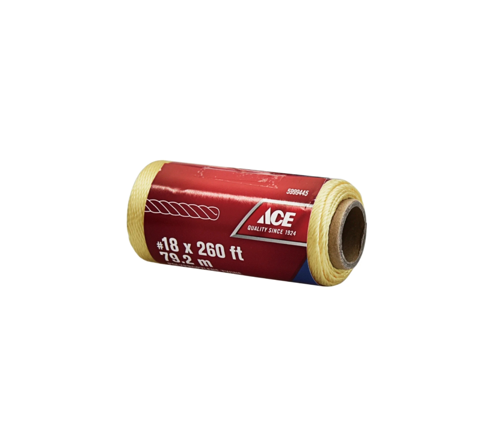 ace Ace Polypropylene Twine Mtrs Twisted Braid Working Load 203185 #18 yellow size: #18