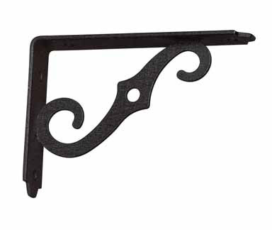 ace Ace 3 Ornamental Shelf Bracket Steel 5603022 5inch x 3.5inch black size: 5inch x 3.5inch