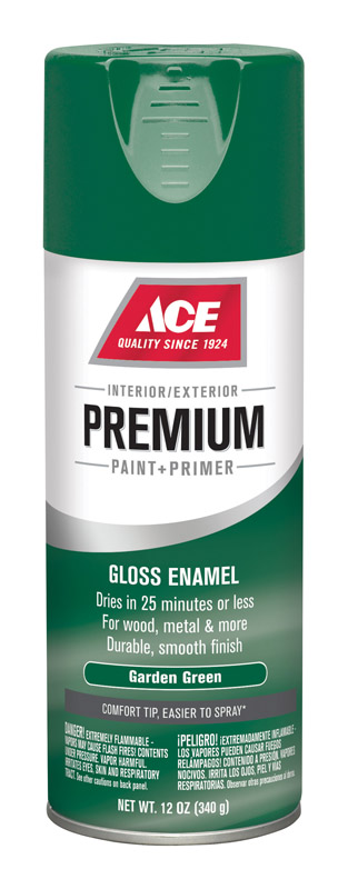 Ace Premium Garden Green Gloss Enamel Spray Paint 354 ml. I17017A07