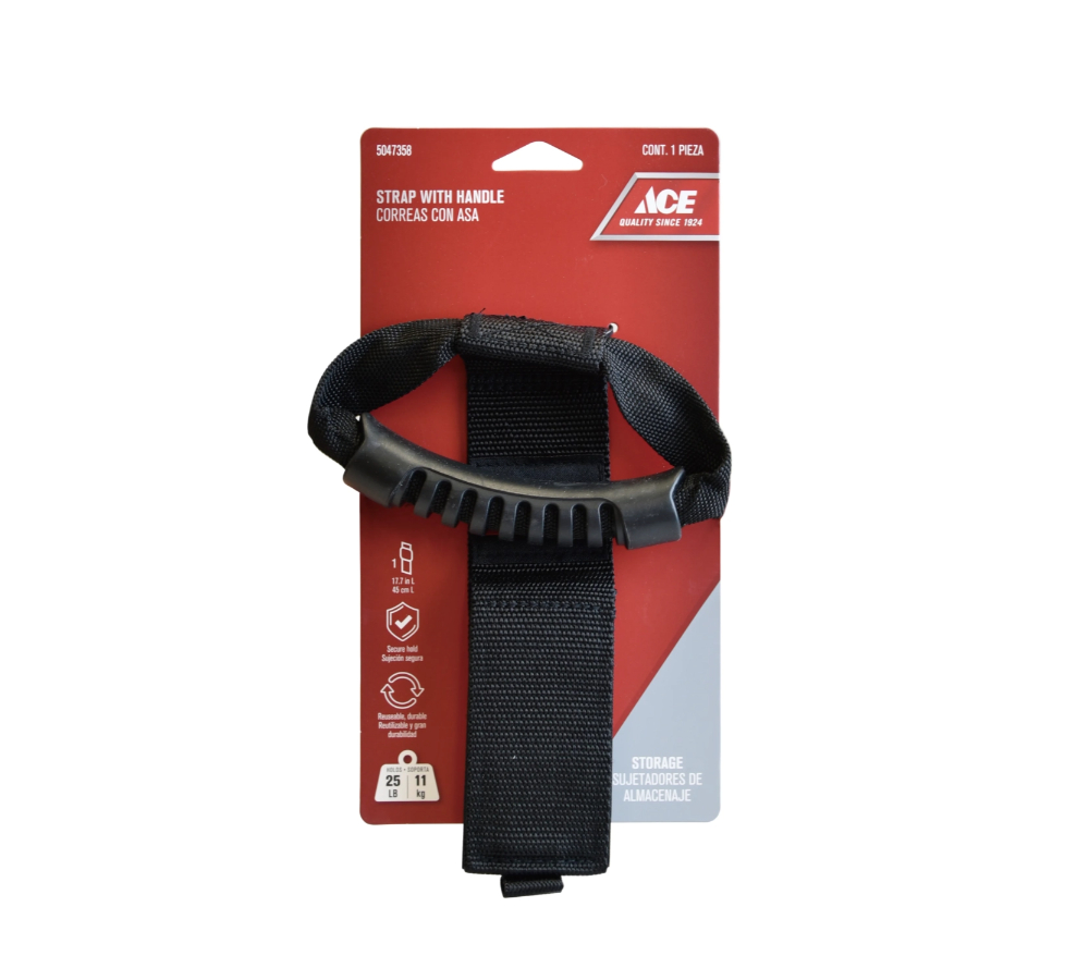 Ace Strap with Handle, 45 cm, Capacity 11 KG, Black MAS-LP-30