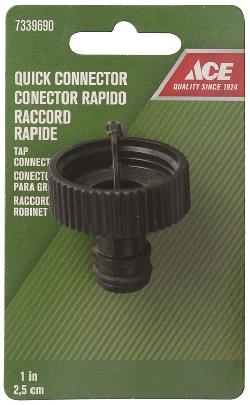 Ace Tap Connector, 1 inch, Plastic, Black JY2002B