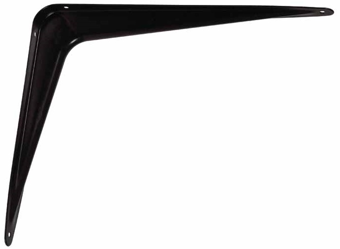 Ace 10 inch x 12 inch Steel Shelf Bracket, Black 5602974