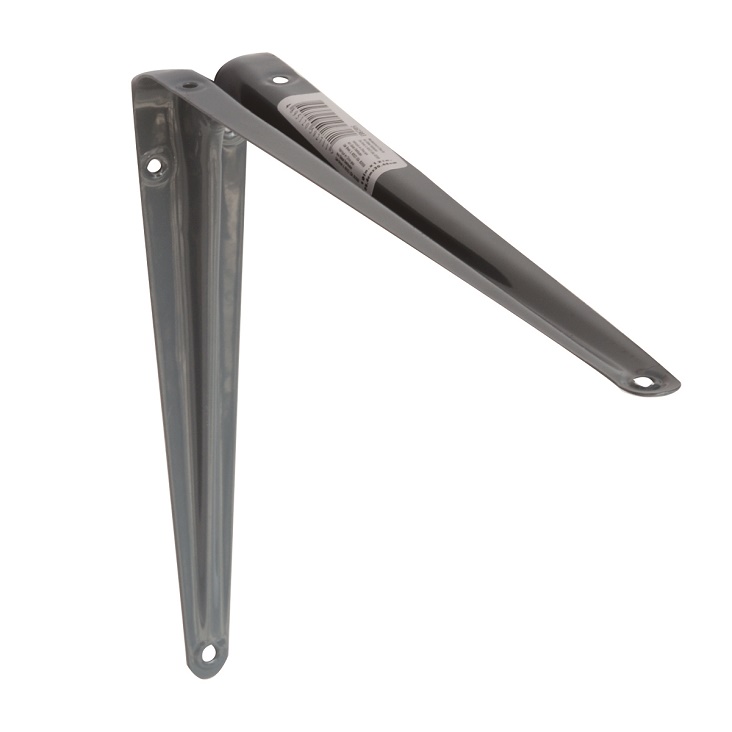 Ace 10 inch x 12 inch Steel Shelf Bracket, Gray 5294228
