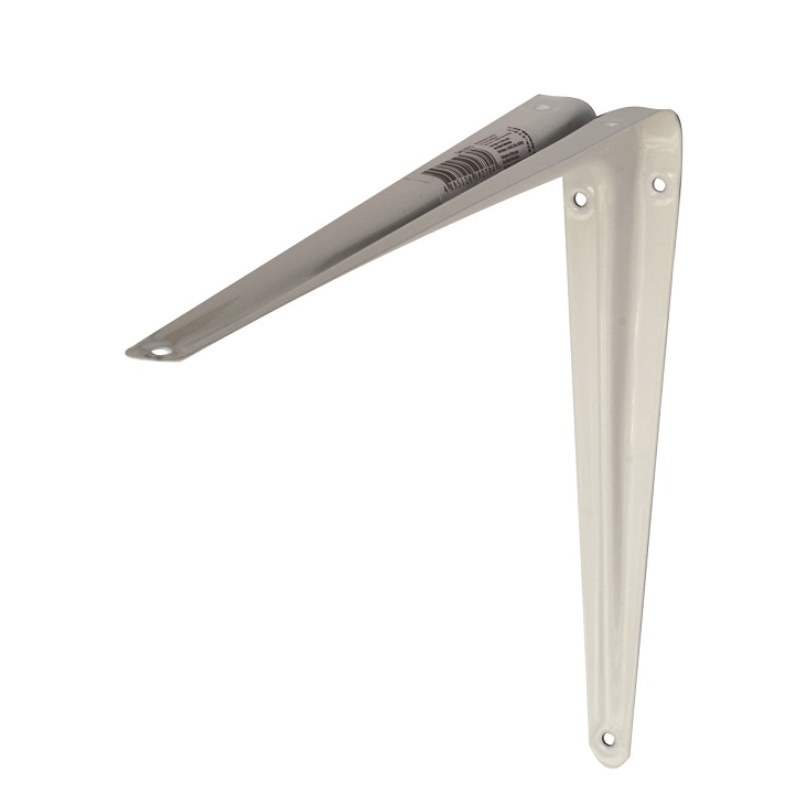 Ace 10 inch x 12 inch Steel Shelf Bracket, White 5294210