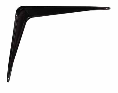 Ace 12 inch x 14 inch Steel Shelf Bracket, Black 5602990