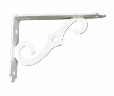 ace Ace 3 Ornamental Shelf Bracket Steel 5603014 5inch x 3.5inch white size: 5inch x 3.5inch