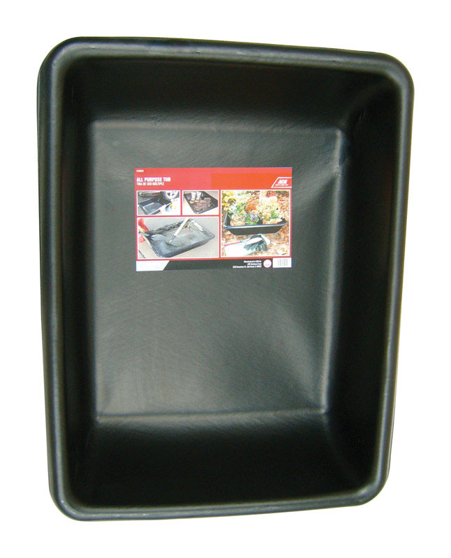 Ace Utility Tub Heavy Duty Polyethylene 23 Gal. Black 36 in. x 24 in. x 8 in. AT2606ACE