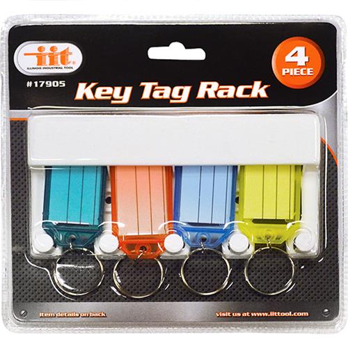 4 Pc Key Tag Rack 17905