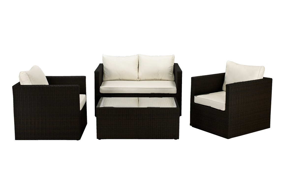 Outdoor Furniture Set, 4 Pc Set, Beige Pad C233