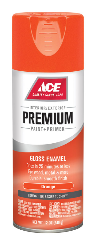 Ace Premium Orange Gloss Enamel Spray Paint 354 ml. I17016A07