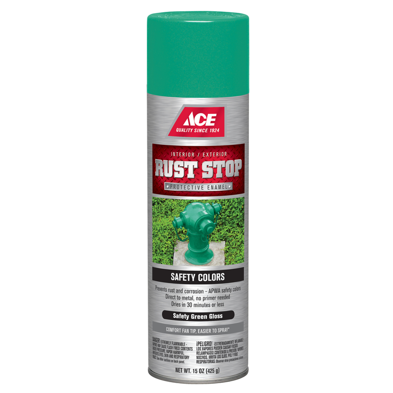Ace Rust Stop Safety Green Gloss Spray Paint 443 ml. I00025A07