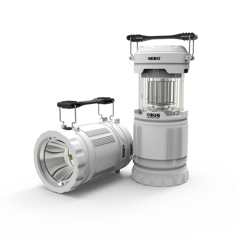Nebo Galileo LED Lantern/Power Bank, 500 Lumens, Rechargeable, Water Resistant, Gray NEB-LTN-1000