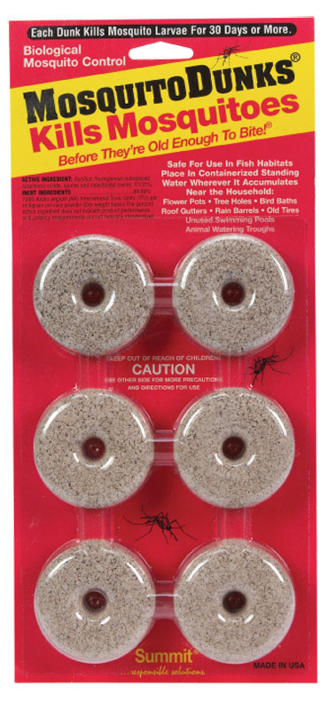Summit Mosquito Repellent Bacillus Thuringiensis Dunk 109.42 ml. 110-12