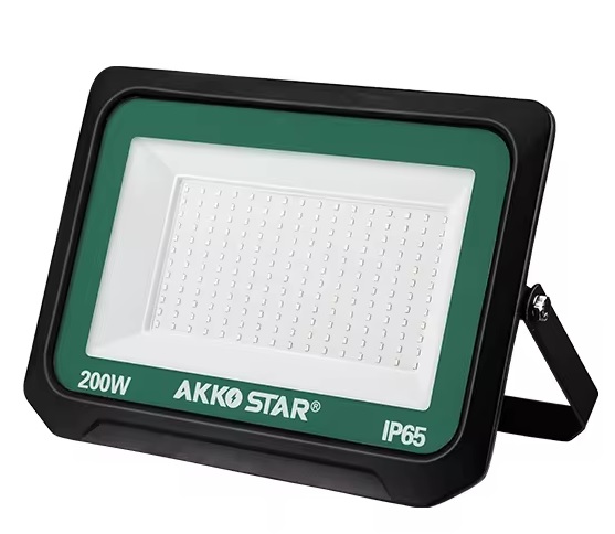 اكو ستار كشاف إضاءة LED، 200 واط، 6500 كلفن، 100 لومن، تيار متردد 110-265 فولت، IP65، زجاج مصنفر، عمر افتراضي طويل يصل إلى 30000 ساعة AK88266