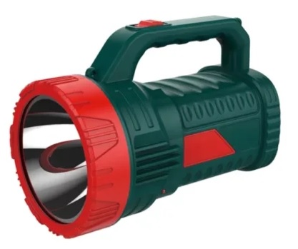 Akko Star LED Searchlight, Lead-Acid Battery, 6500K, 13W+15W, 3500 mAh, AC110-240V, 50/60 HZ, Double Gear with Side Light, Lasts 8 Hours AK87283