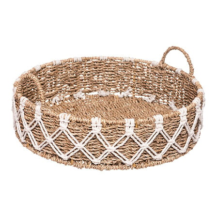 Atmosphera Createur d'interieur Palm Cocktail Tray, Material Reed, Beige Color 185639