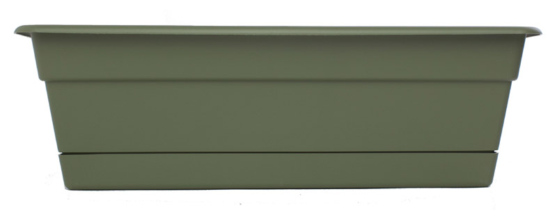 Bloem Living Window Box, 5.75 inch h x 24 inch w x 7.5 inch d, Plastic, Green DCBT24-42