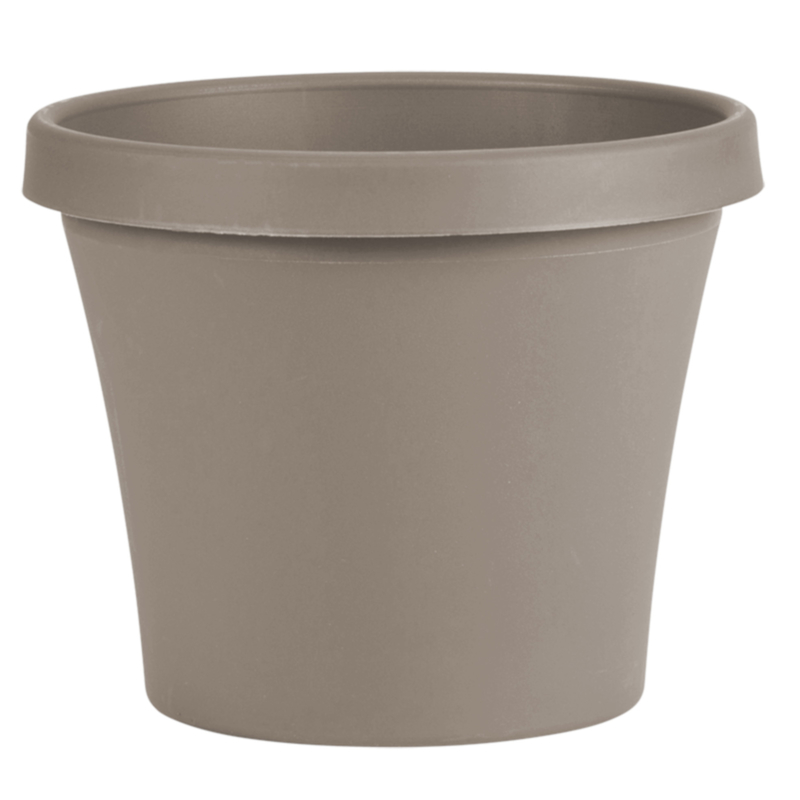 Bloem Terrapot FlowerPot, 10.7 inch H x 12 inch, Resin, Pebble Stone TR1283