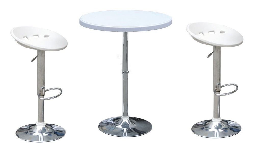 Blow Mold Bar Set, Includes 1 Bar Table and 2 Bar Stools YX-Y80/YX-YD43