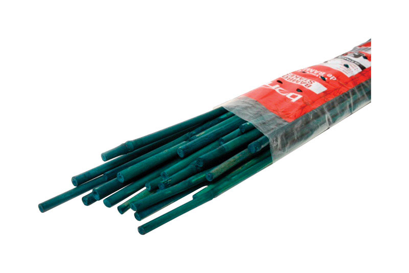 Bond Manufacturing Garden Stakes, 4'H, Bamboo, Pack of 25, Green/Brown 425