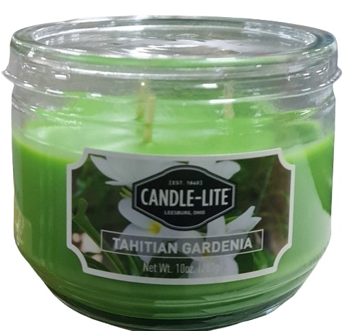 Candle-Lite 295 ml. Scented Candle, Tahitian Gardenia Scent 1879167