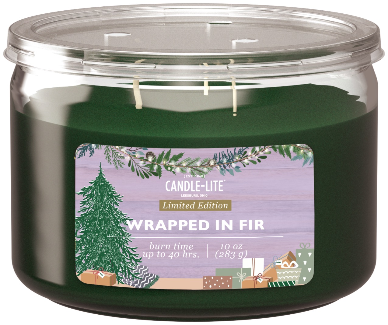 Candle-Lite 295 ml. Scented Candle, Wrapped In Fir 46141318