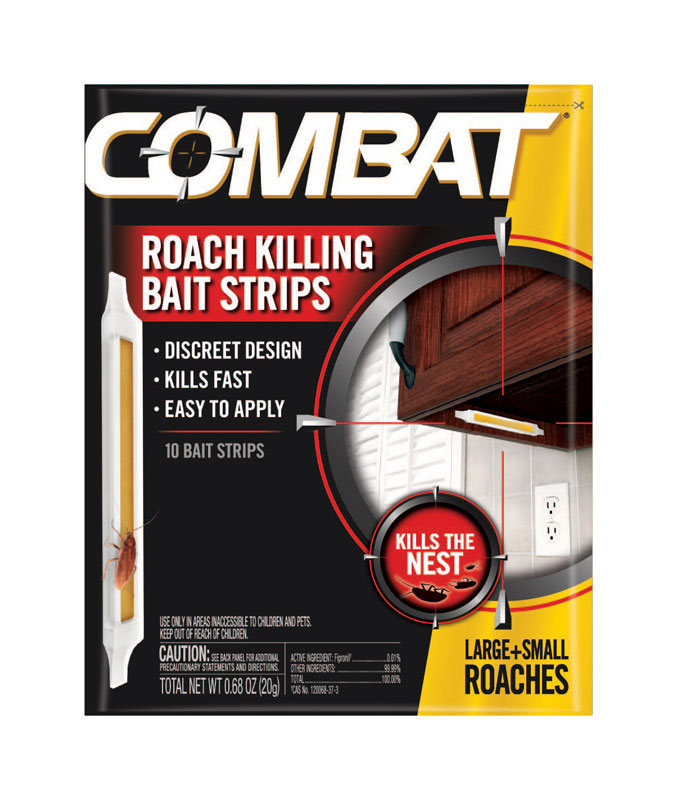 Combat Roach Killing Bait Strips, 10 Bait Strips 973