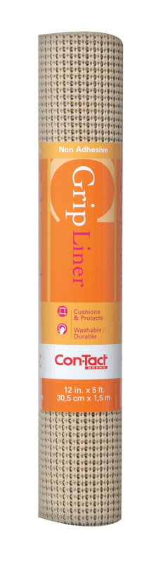 Con-Tact Grip Liner 1.52 m. L X 12 In. W Taupe Beaded Liner 05F-C7Y59-06