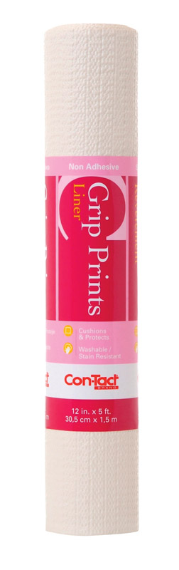 Con-Tact Grip Prints 1.52 m. L X 12 In. W Almond Stone Liner 05F-C6B61-06