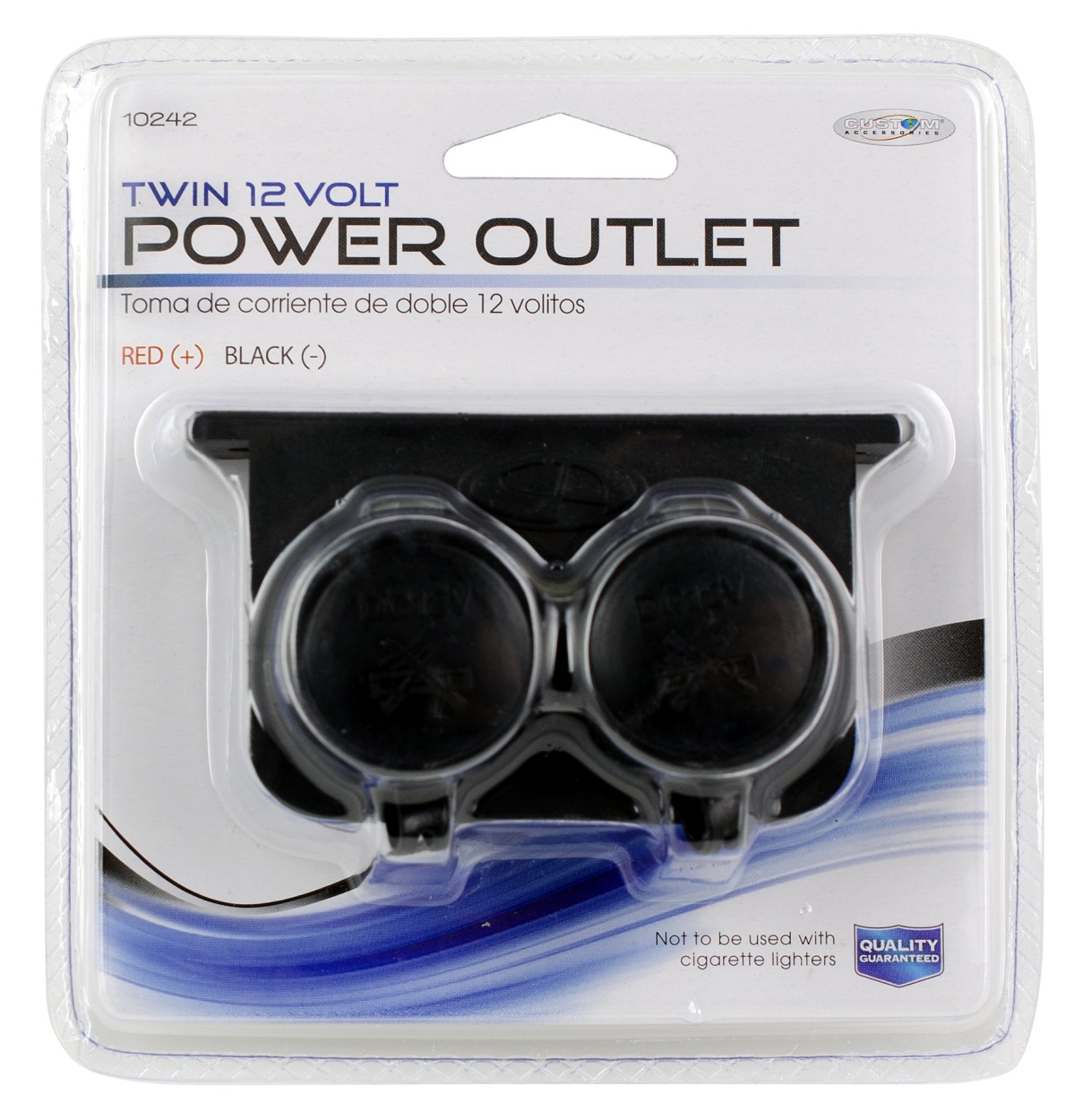Custom Accessories Power Outlet, Twin 12V 10242