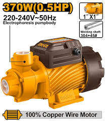 INGCO Peripheral water pump 370W 0.5HP with 38m max head and 36L/min max flow rate VPM37068