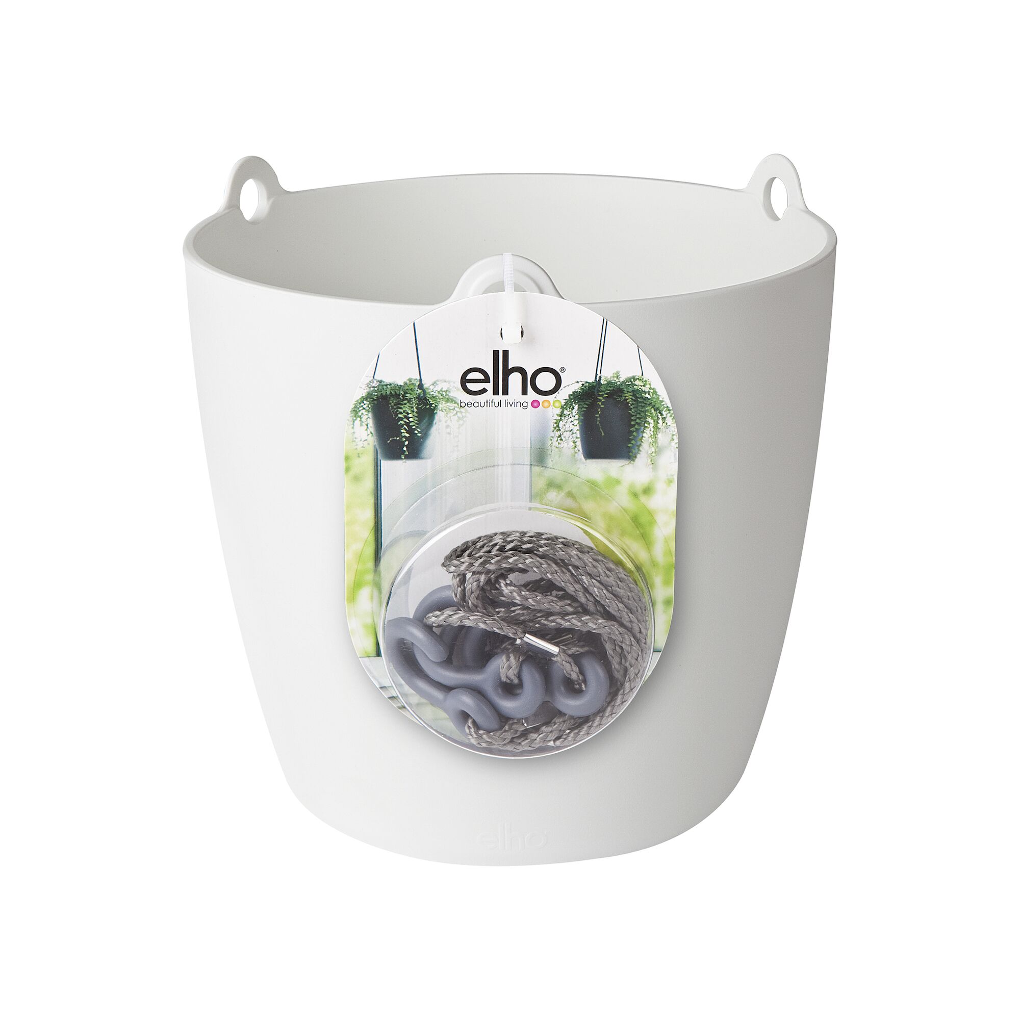 Elho Elho Brussels Hanging Basket 18 cm white size: 18cm