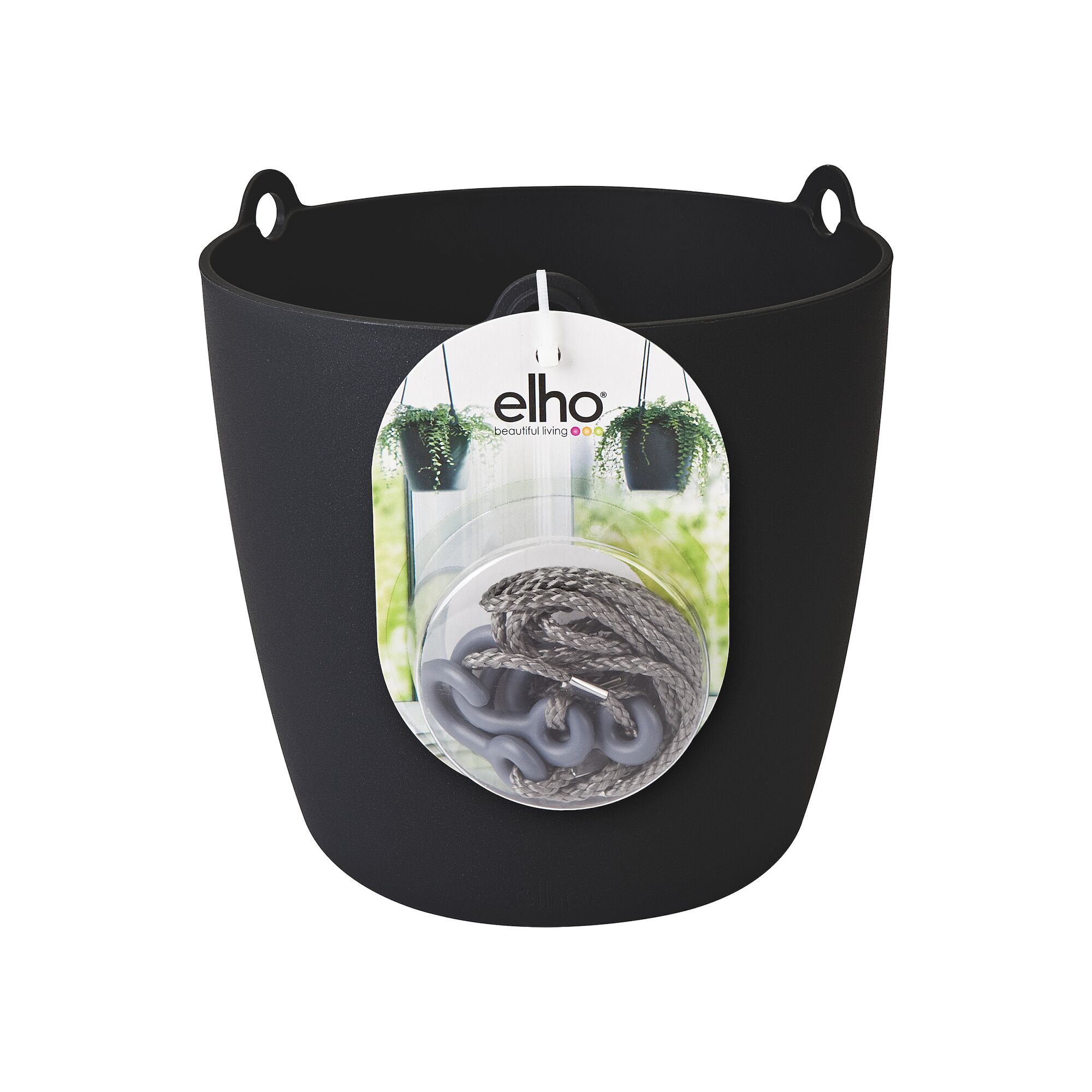 Elho Elho Brussels Hanging Basket 18 cm living black size: 18cm