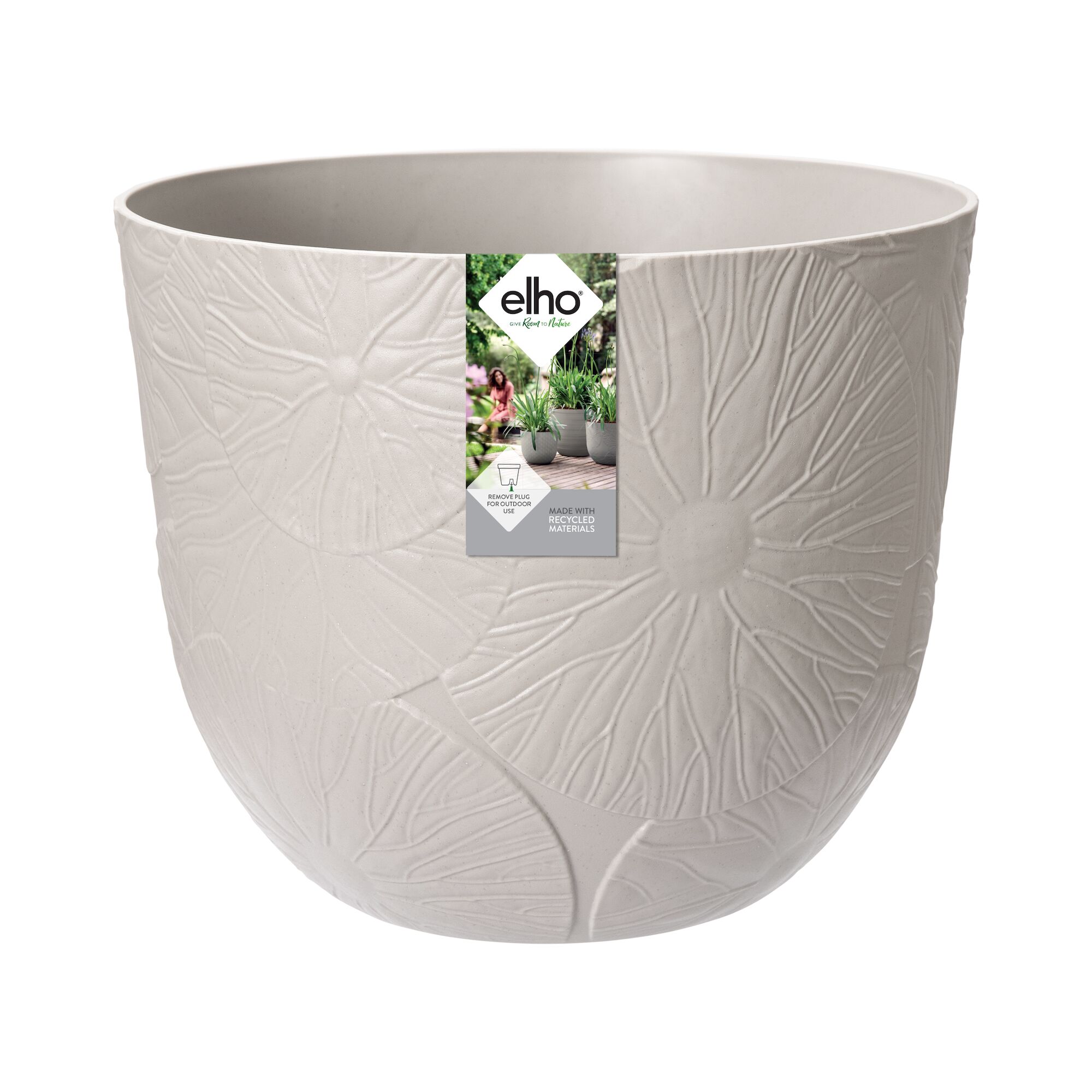 Elho Elho Fuente Lily Round 30 cm pebble grey size: 30cm