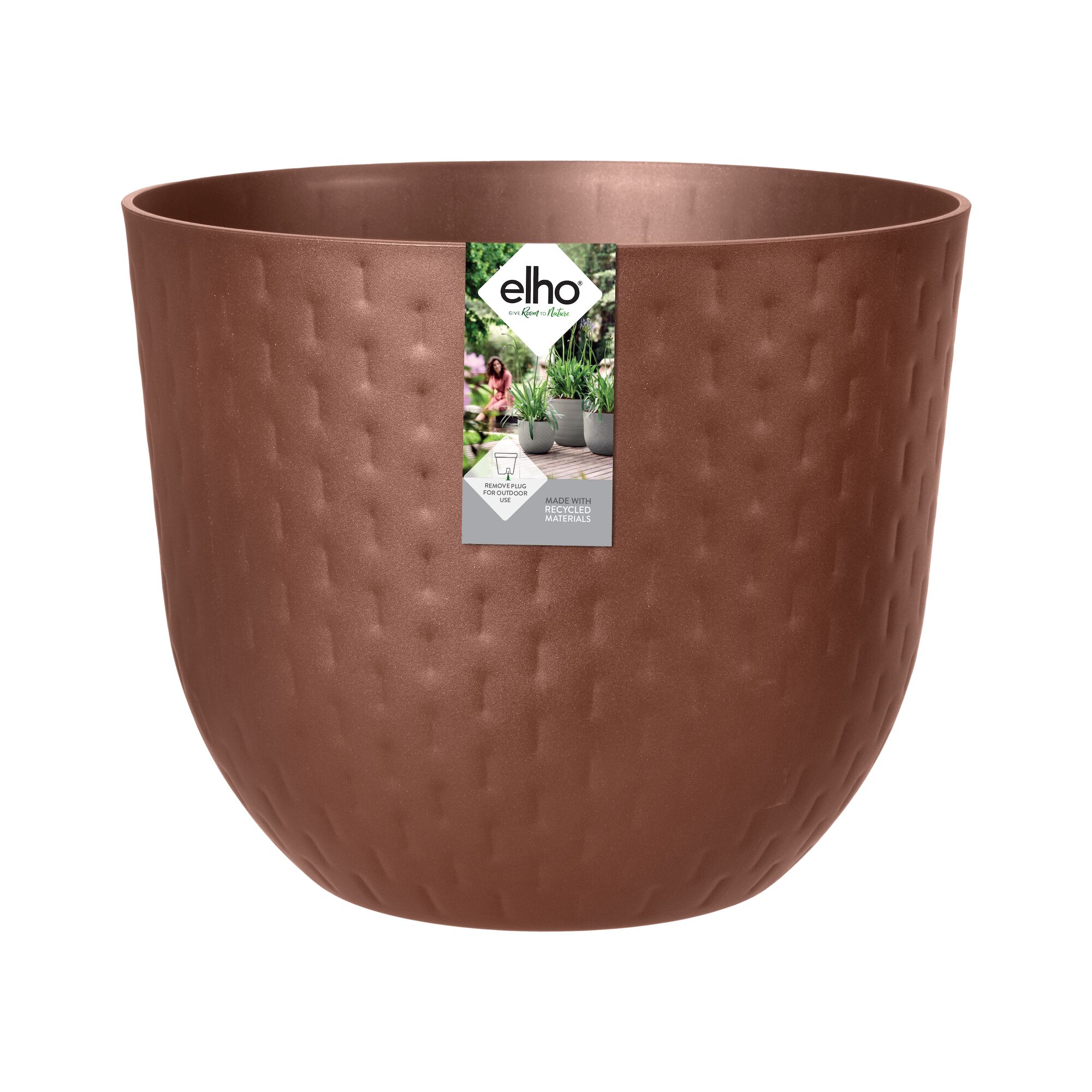 Elho Elho Fuente Grains Round 47 cm rusty brown size: 47cm