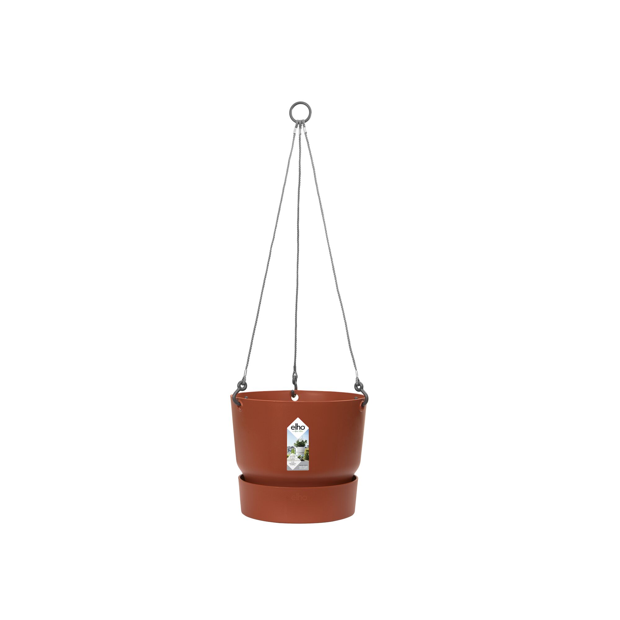Elho Elho Greenville Hanging Basket 24cm 24 cm brique size: 24cm
