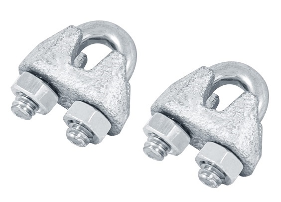 fiero Fiero Wire Rope Clips Dia Pack 2 Corrosion Resistant Malleable Iron Galnavized Finish 44085 8 MM size: 8mm