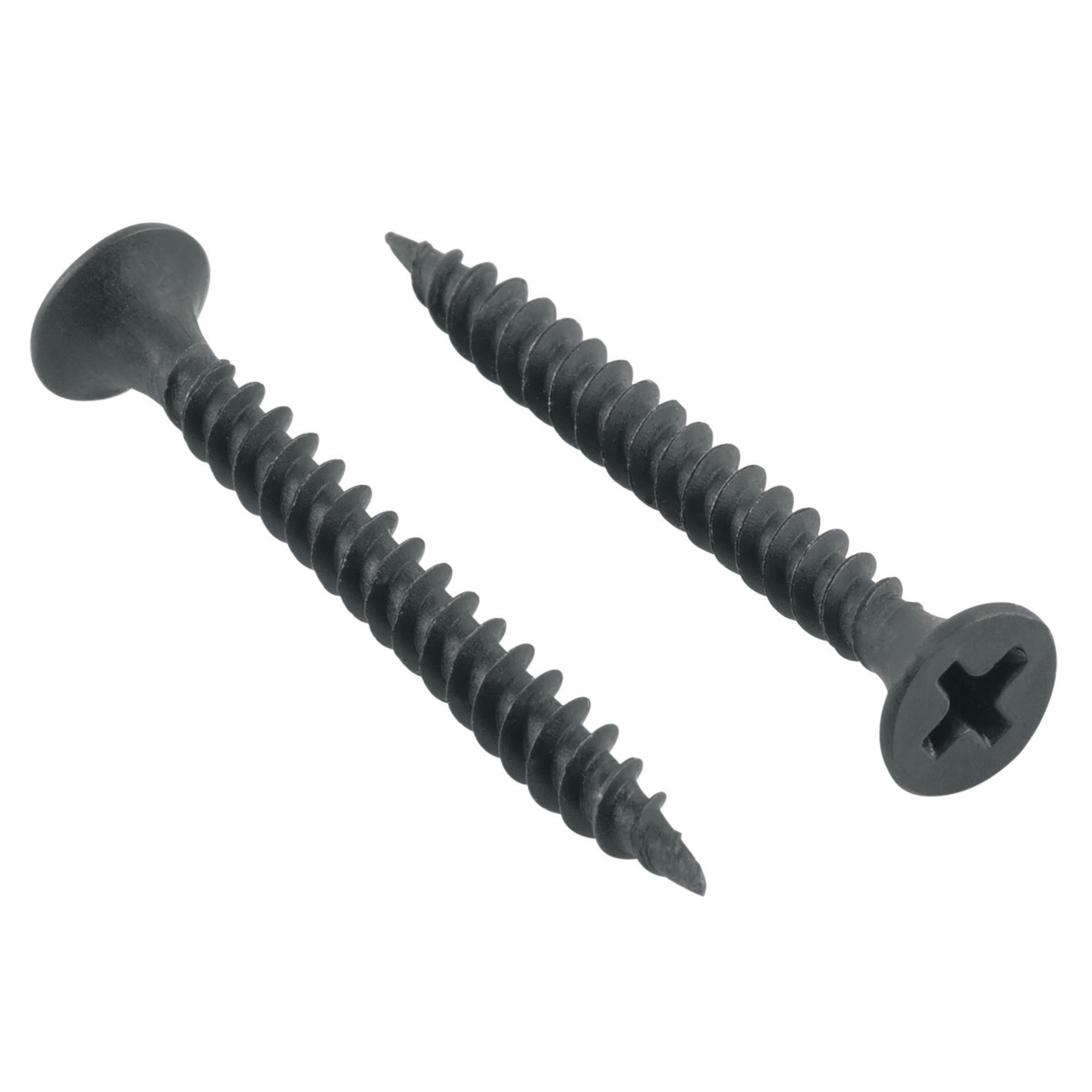 Fiero Wood Screws, #8 x 3 inch, Pack of 100, Phillips Head, Made of Steel, Black Phosphate Finish 40073