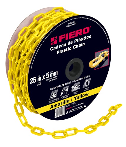 fiero Fiero Plastic Chain 44172 5 MM yellow size: 5mm