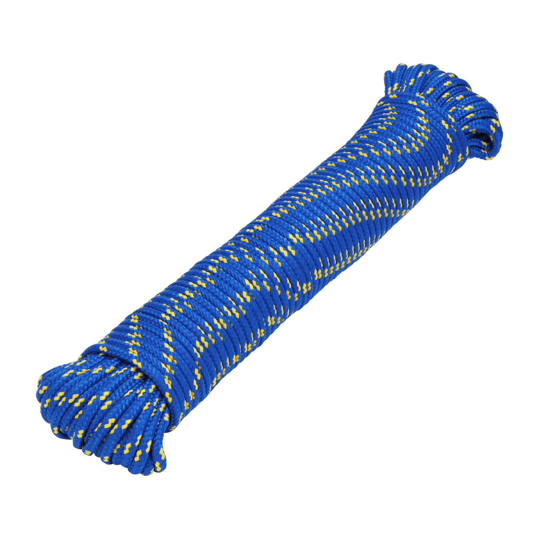 Fiero Diamond Braid Rope, 3/16 inch x 30 Mtrs,Load Capacity 20 Kg, Polypropylene, Blue 47813