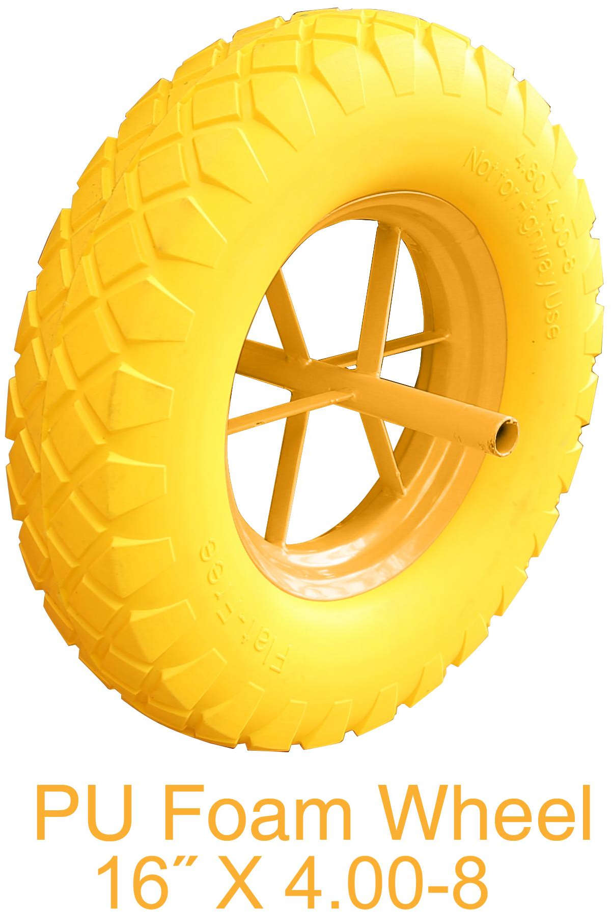 انجكو عجلة عربة من فوم البولي يوريثان لعربة اليد قطرها 16 انش HHWB64010PU-WP