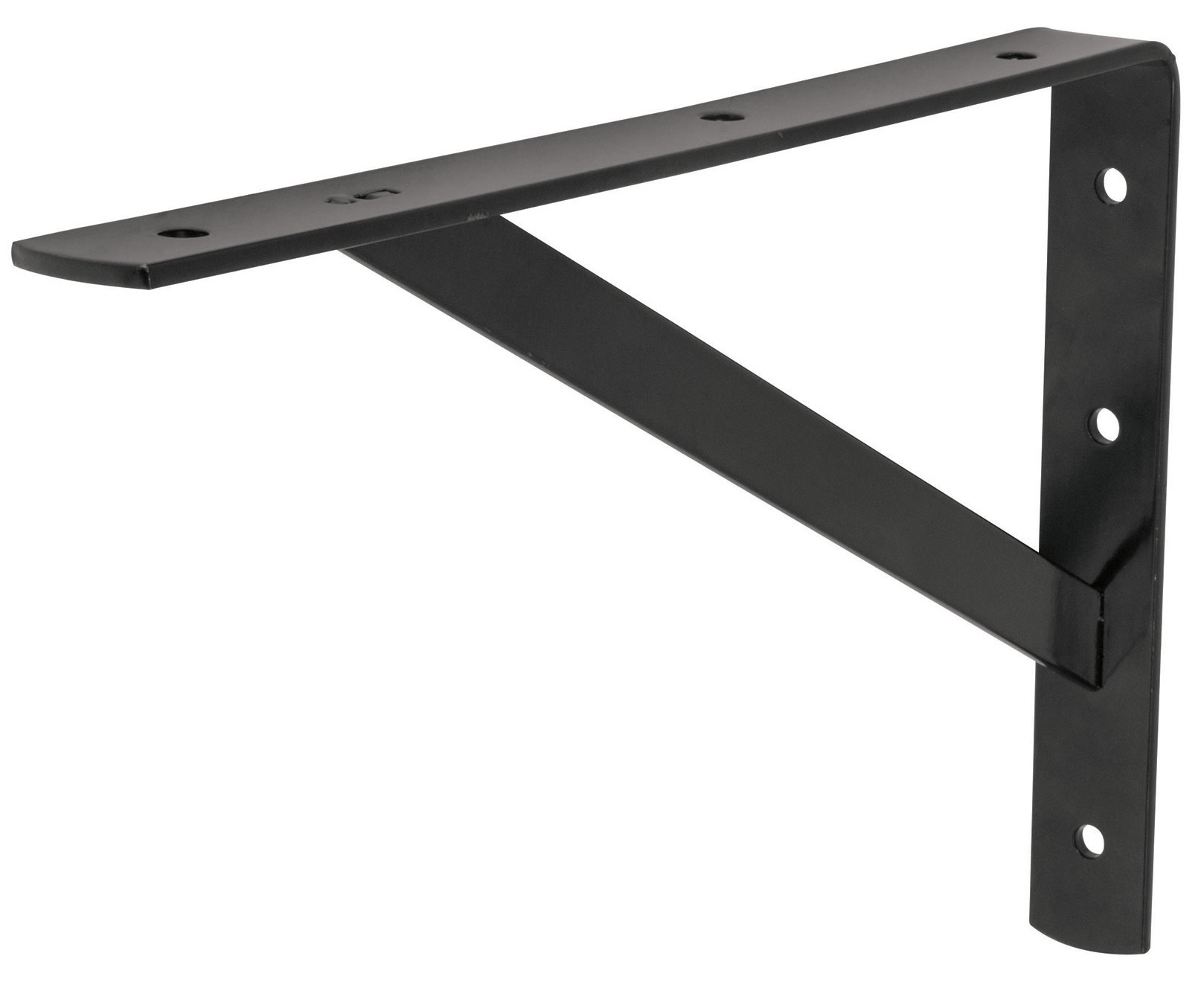 Fiero Shelf Bracket, 10 inch x 16 inch, Pair Capacity 300 KG, Steel, Black 44677
