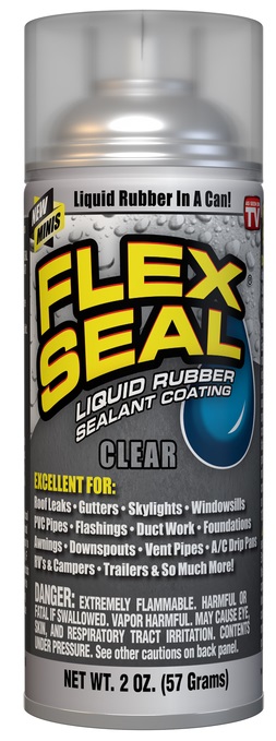 Flex Seal Liquid Rubber Sealant Coating, 59 ml. Clear FSCLRMINI