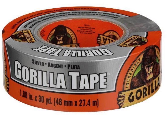 Gorilla Duct Tape, 48 mm x 27 Mtrs, Silver, UV Resistant, Indoor/Outdoor 105634