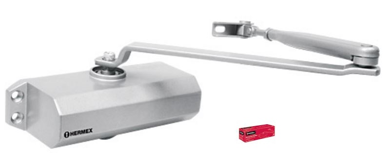 Hermex Aluminum Hydraulic Door Closer 43606
