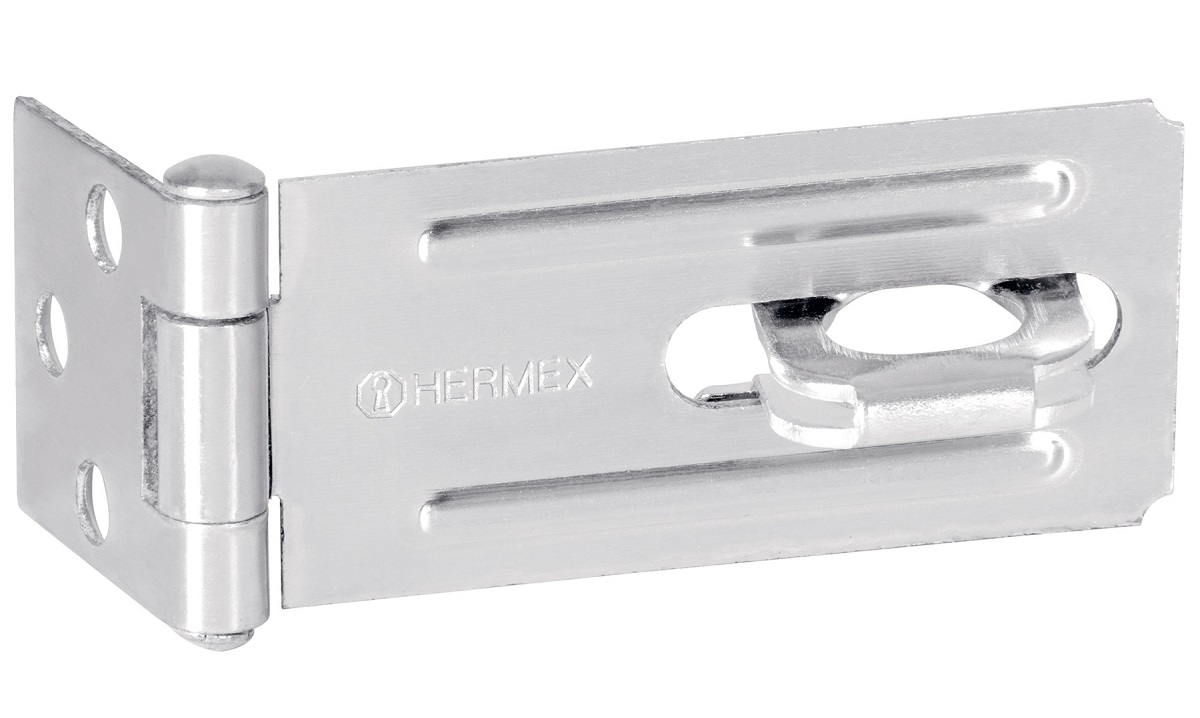 Hermex 4-1/2 inch Zinc Plated Steel Hasp 43746