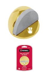 Hermex Brass Plated Lo-Rise Floor Door Stop 43800