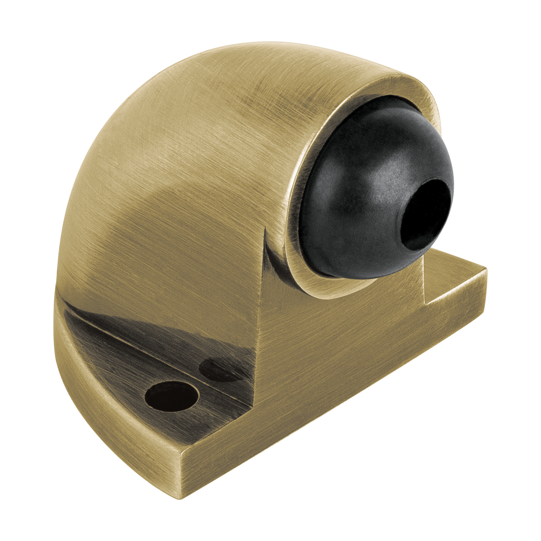 hermex Hermex Door Stop 4 Angle Type Metal Antique Brass Finish 48399 4 cm size: 4cm